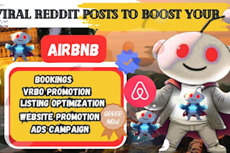 boost your airbnb bookings, vrbo promotion, listing marketing, via reddit post