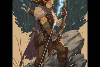 draw dnd character illustrations or dnd character art