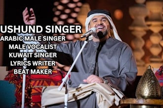 compose and sing arabic music, arabic pop, nasheed, as a male singer songwritera
