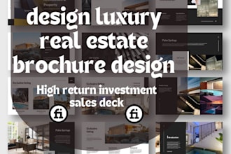 design luxury real estate brochure design