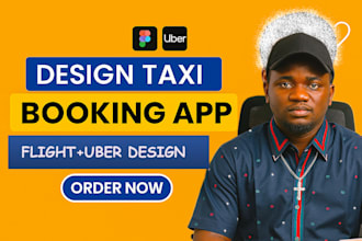 design modern taxi booking app UI UX uber flight booking app