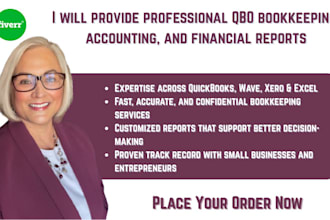 provide US professional qbo bookkeeping accounting, and financial reports