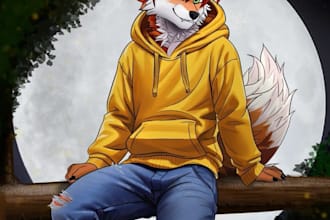 make 2d furry art nsfw or sfw of you or your fursona