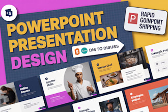 design business powerpoint presentation and shopify pitch deck slides