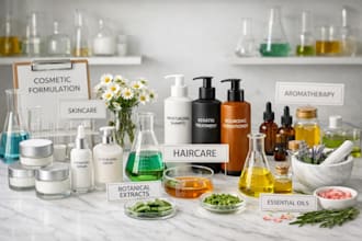 create cosmetic formulation for skincare and haircare