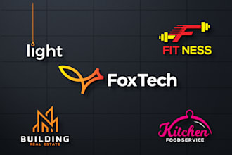 make modern minimalist business typographic logo design