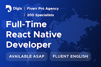 provide a full time react native developer