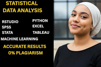 do statistical data analysis in r, python, spss, excel