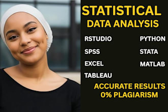 do statistical data analysis in r, python, spss, excel