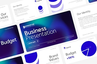 design a premium powerpoint presentation and pitch deck