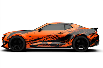 car wrap design and vehicle wrap design