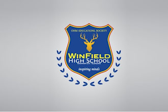 design unique school academy learning logo