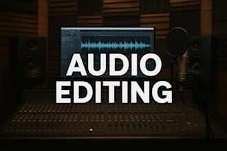 fix, edit, clean audio or repair video sound