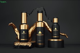 design cosmetics label and product labels as well as boxes