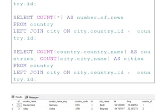 create sql queries and database reports