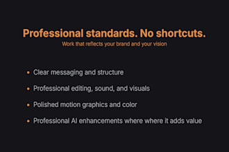 provide senior creative direction long form editing and compositing