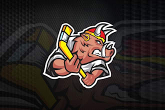 design good looking awesome hockey team logo