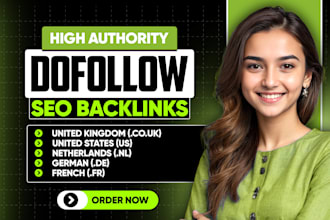make high da swiss ch, dutch nl, german de, french, us, uk dofollow SEO backlink