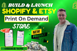 do print on demand etsy shop, shopify print on demand store, digital product seo