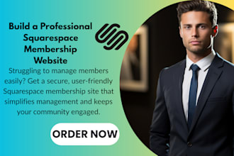 create squarespace membership website for website design and business growth