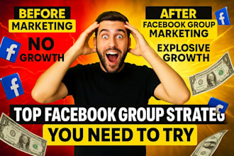 do manual facebook groups marketing to promote your business