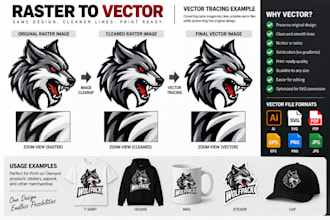 vectorize, fix, enhance or redesign your logo