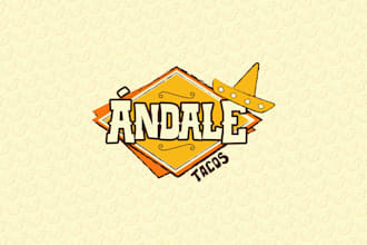 design a high quality modern taco restaurant or food truck logo