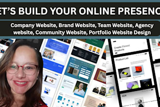 design company website, brand website, team website, portfolio website redesign
