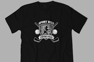 create a premium custom unique sports t shirt design