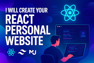 create portfolio and personal website using react