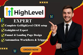 setup customize and optimize your gohighlevel CRM funnels and automations