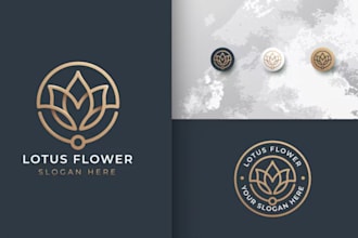 draw botanical illustration of flower illustration, plant illustration, and logo