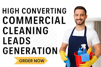 generate leads and sales funnels for commercial and residential cleaning