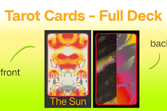 make a full deck of tarot cards