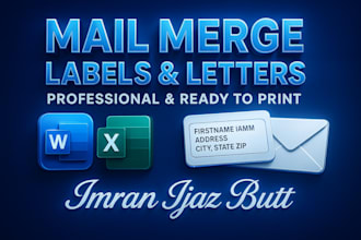 create professional mail merge labels and letters in ms word