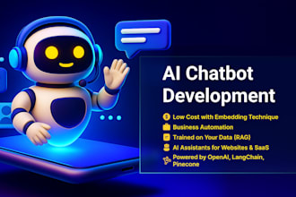 build ai chatbot, agent with llm, rag, for app, website, mvp