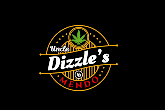 design minimalist cannabis, marijuana, hemp, weed, 420, thc and cbd logo