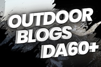 do high da outdoor and camping guest post outdoor blogs with do follow backlinks