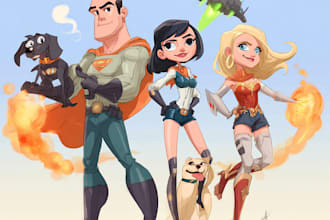 design original superhero character