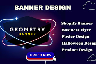 design website banner shopify landing page shopify store