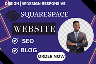 design professional squarespace website, SEO for business growth  website design