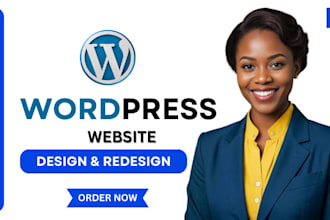 design wordpress website or redesign wordpress website