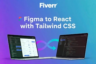 convert figma to responsive react website with clean code