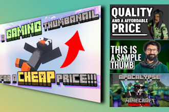 make a 3d thumbnail for you