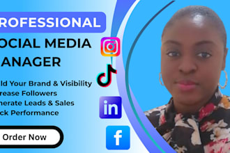 be your social media manager to grow your brand, traffic, and leads