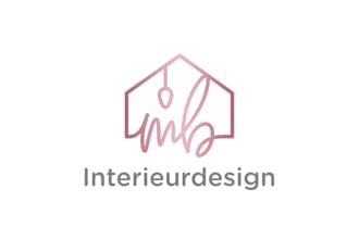 do modern furniture and home furnishing logo design