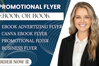 design promotional advertising flyer for ebook or ebook