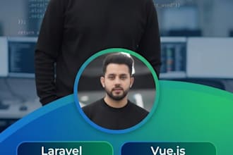 full stack laravel react developer API and docker