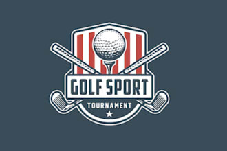 make professional creative golf club logo with express deliver