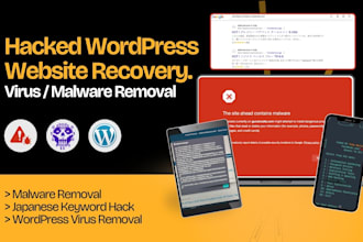 fix hacked website and remove wordpress virus malware fast